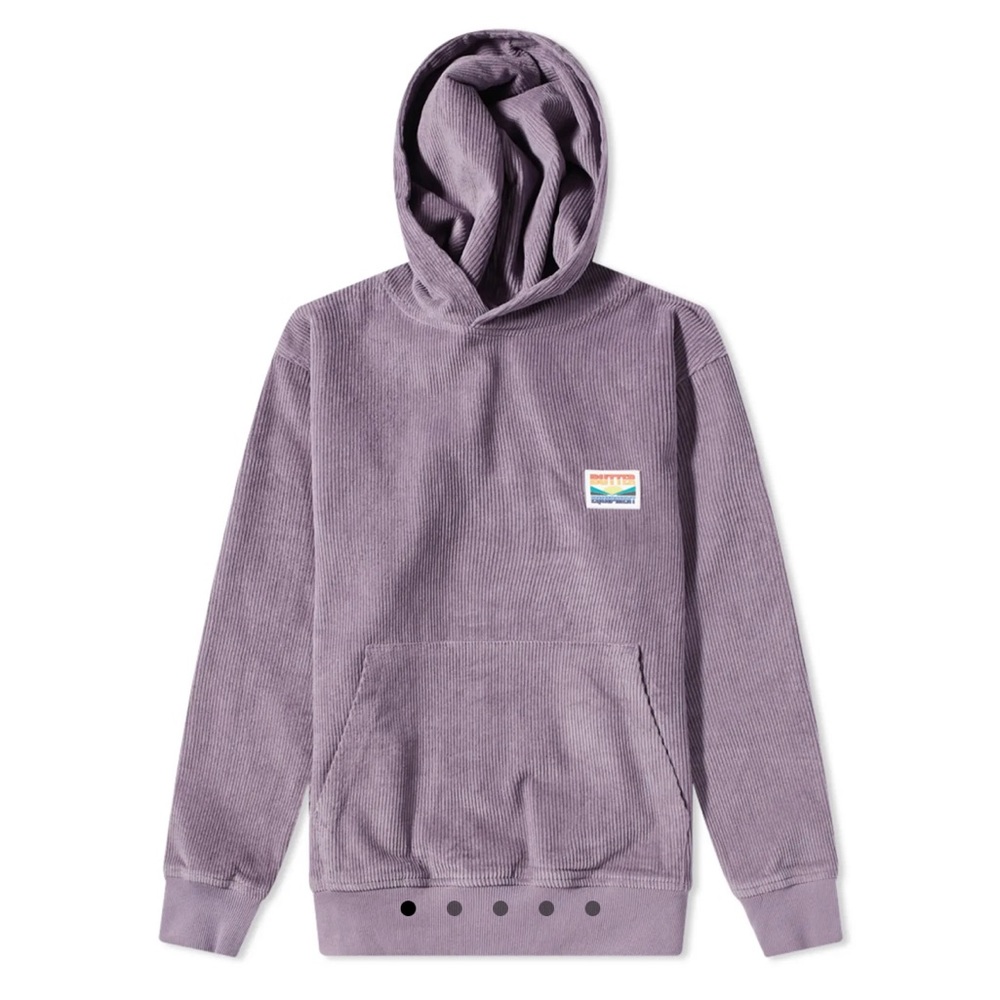 BUTTER GOODS HIGH WALE CORD PULLOVER HOODIE